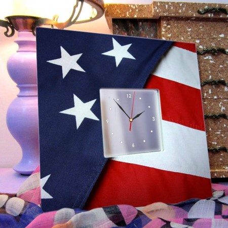 Интерьерные часы  Флаг USA